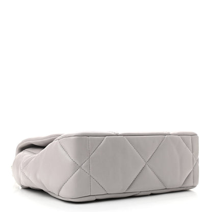 Chanel Lambskin Quilted Medium Chanel 19 Flap Grey 4 of 11