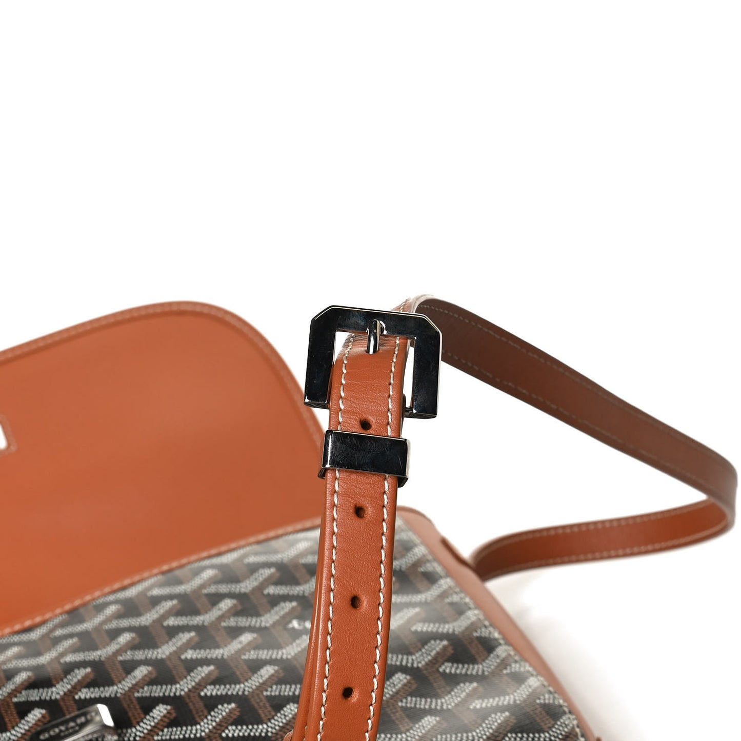 Goyardine Belvedere II MM Messenger Bag Black Gold