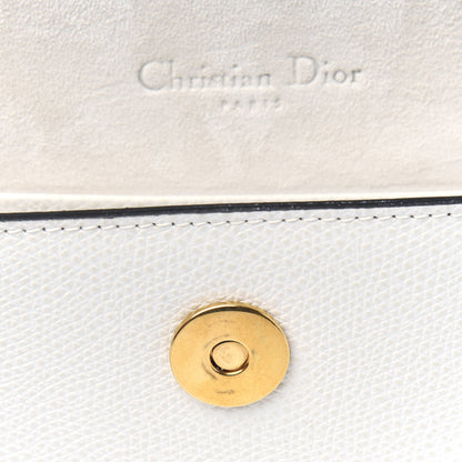 Christian Dior Grained Calfskin Saddle Belt Bag White 9 of 15