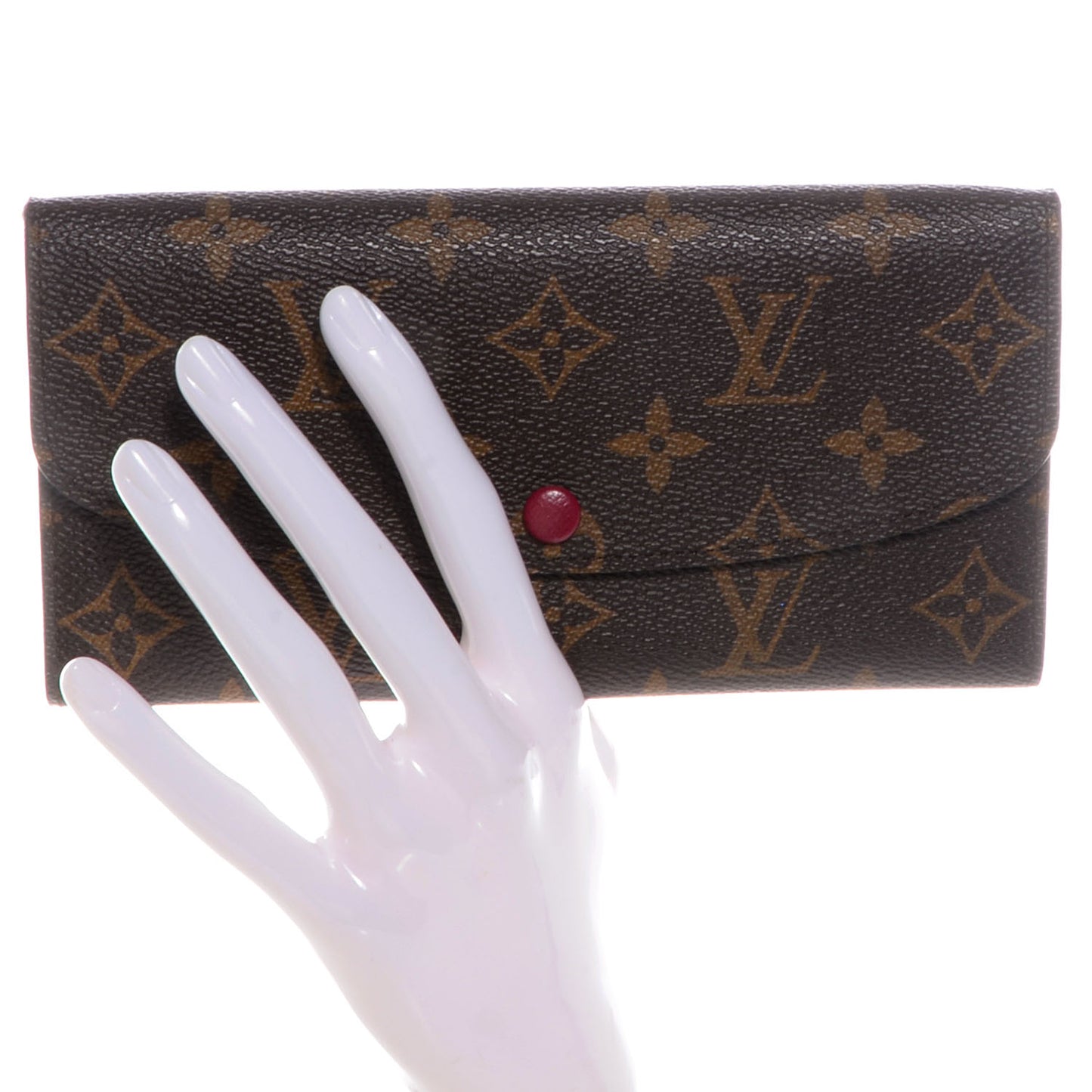 Monogram Emilie Wallet Fuschia