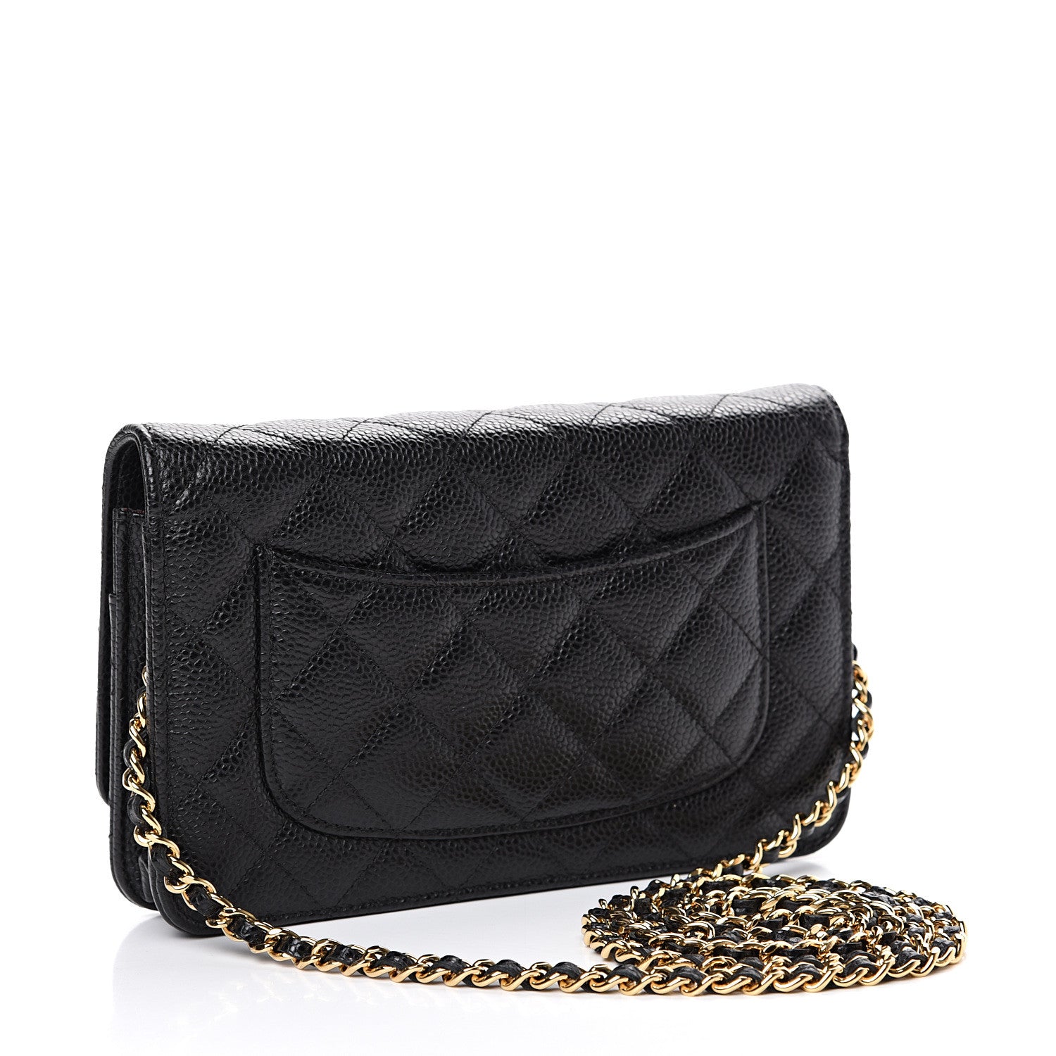 Chanel Caviar Quilted Wallet On Chain WOC Black 2 of 11