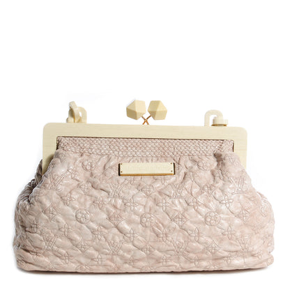 Louis Vuitton Lambskin Olympe Nimbus Cirrus Ecru 3 of 9
