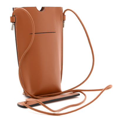 Loewe Smooth Calfskin Anagram Phone Pouch Tan 3 of 9