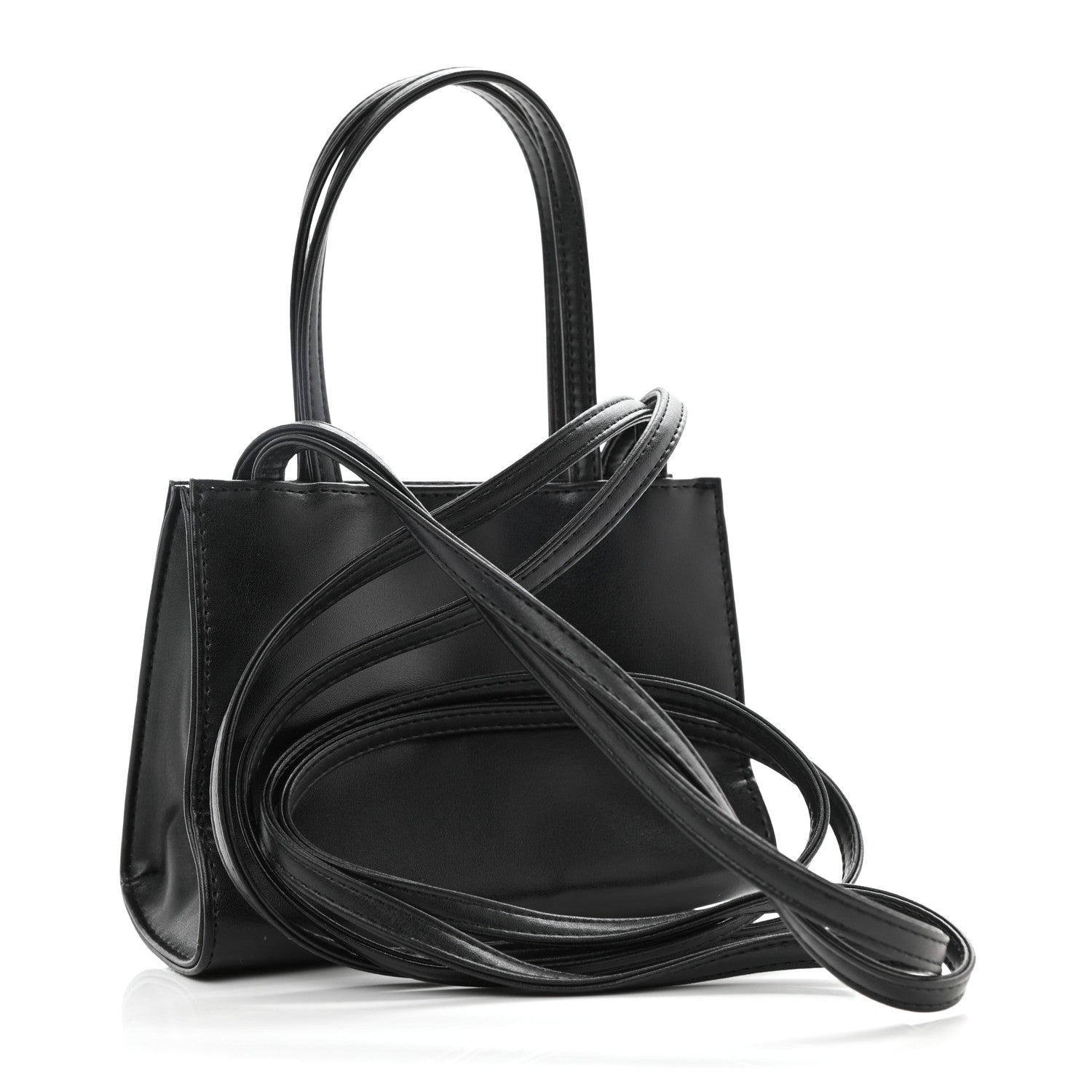 Telfar Vegan Leather Small Shopping Bag Black 3 of 9