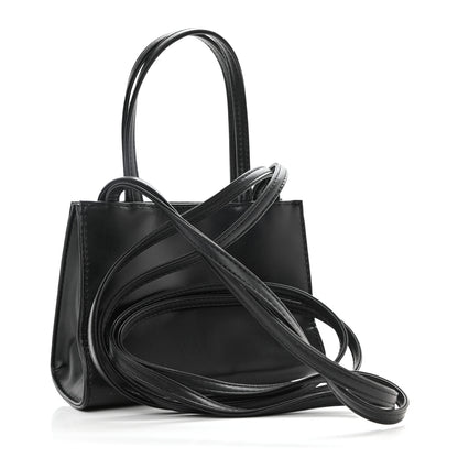 Telfar Vegan Leather Small Shopping Bag Black 3 of 9