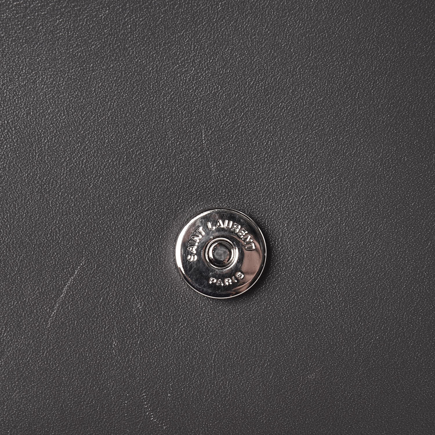 Saint Laurent Smooth Calfskin Classic Monogram Kate Tassel Chain Wallet Grey 7 of 13