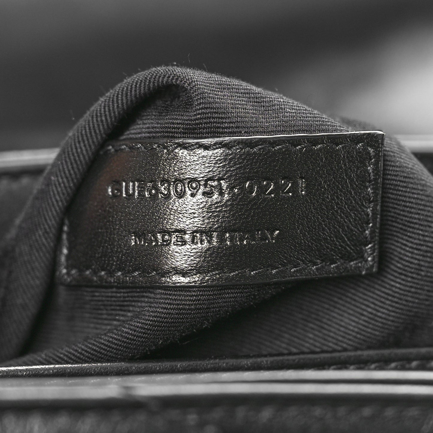 Calfskin Y Quilted Monogram Monochrome Toy Loulou Crossbody Bag Black