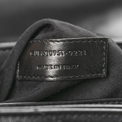 Saint Laurent Calfskin Y Quilted Monogram Monochrome Toy Loulou Crossbody Bag Black 7 of 10