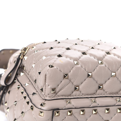 Valentino Garavani Nappa Quilted Mini Rockstud Spike Backpack Poudre 7 of 9