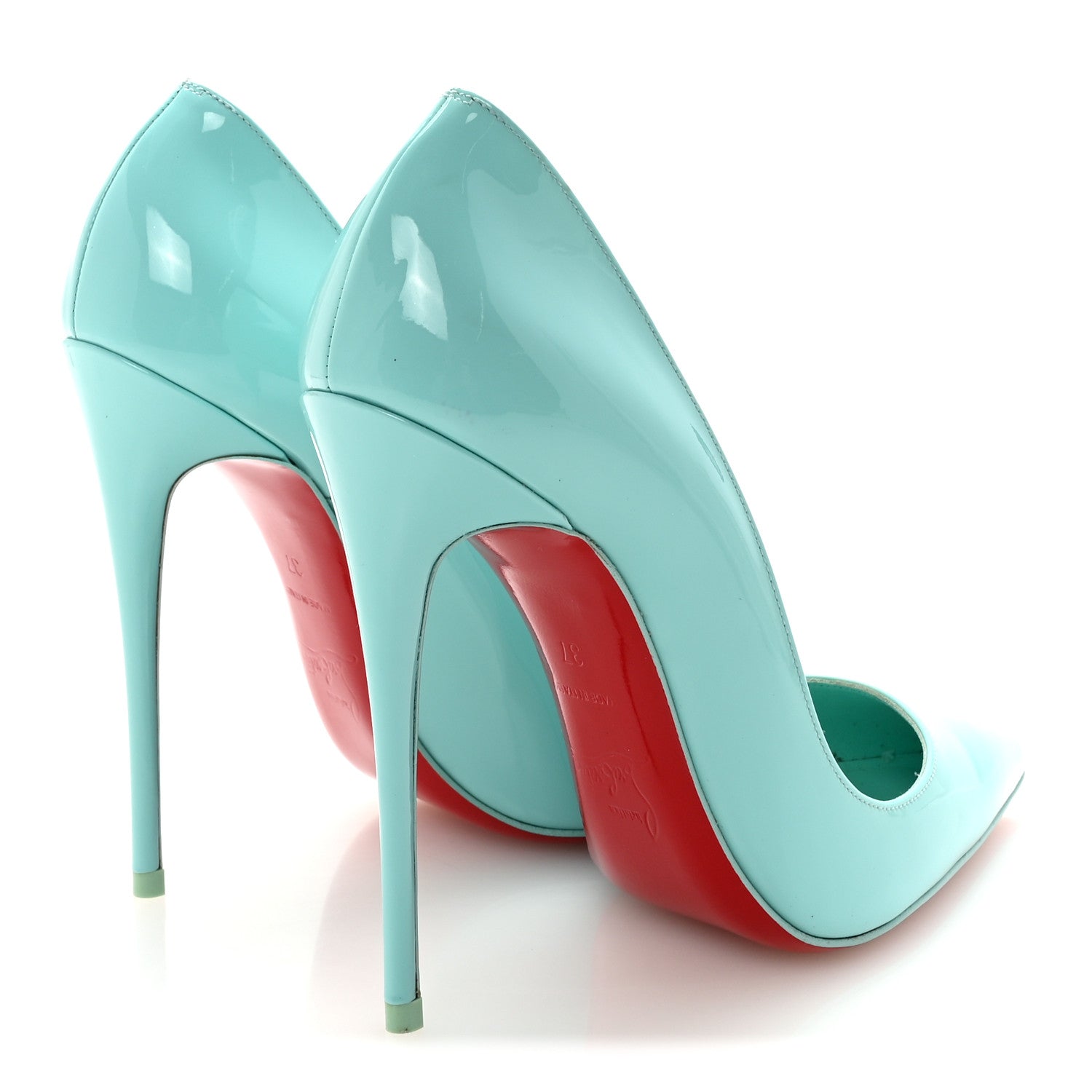 Christian Louboutin Patent So Kate 120 Pumps 37 Pacific 5 of 8