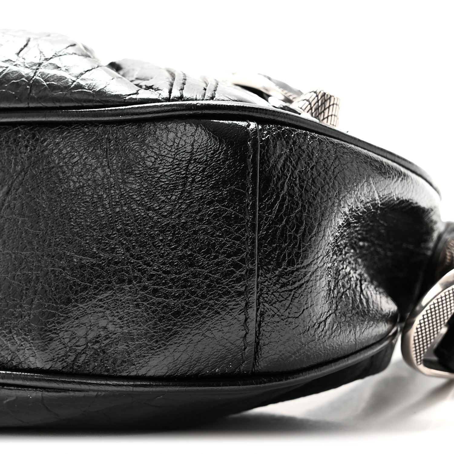 Balenciaga Agneau Arena Lunar New Year Graffiti Logo Le Cagole Shoulder Bag XS Black 11 of 11