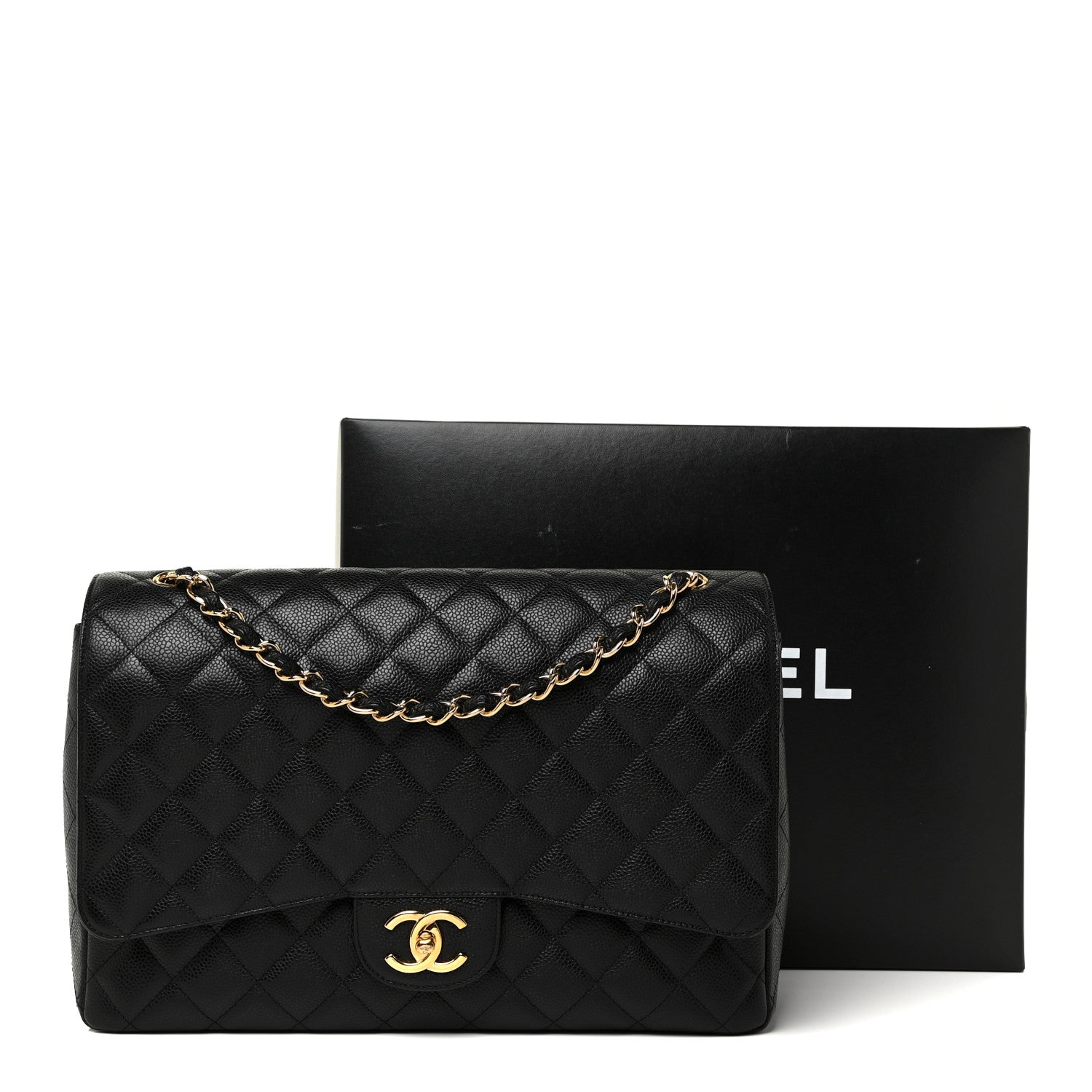 Chanel Caviar Quilted Maxi Double Flap Black 13 of 13