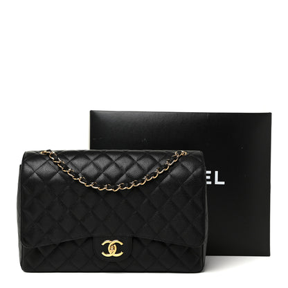 Chanel Caviar Quilted Maxi Double Flap Black 13 of 13