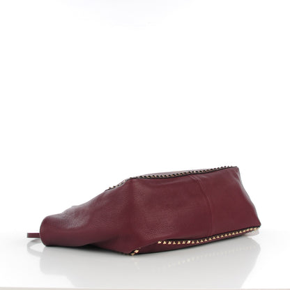 Valentino Garavani Grained Calfskin Medium Rockstud Reversible Tote Light Cuir Rubin 5 of 6