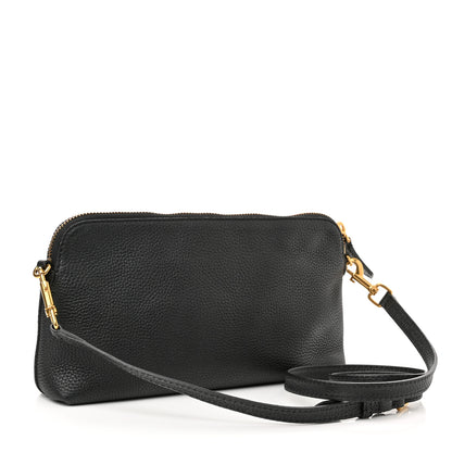 Burberry Grainy Calfskin Embossed Crossbody Bag Black 3 of 9