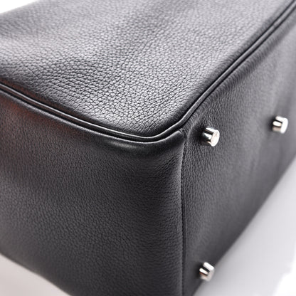 Hermes Taurillon Clemence Lindy 30 Black 14 of 15