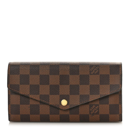 Louis Vuitton Damier Ebene Sarah Wallet NM 1 of 9