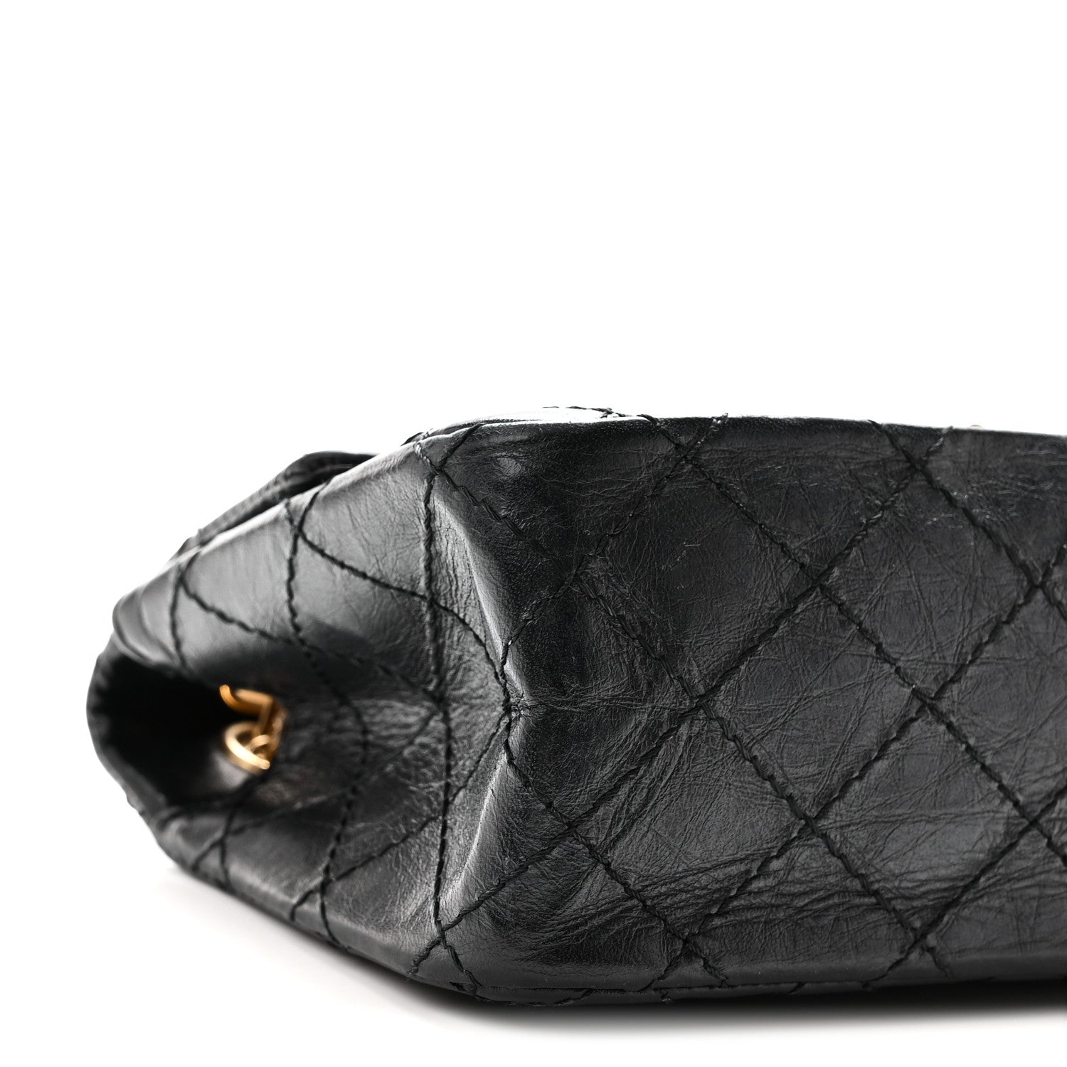 Chanel Aged Calfskin Quilted 2.55 Reissue Mini Flap Black 9 of 10