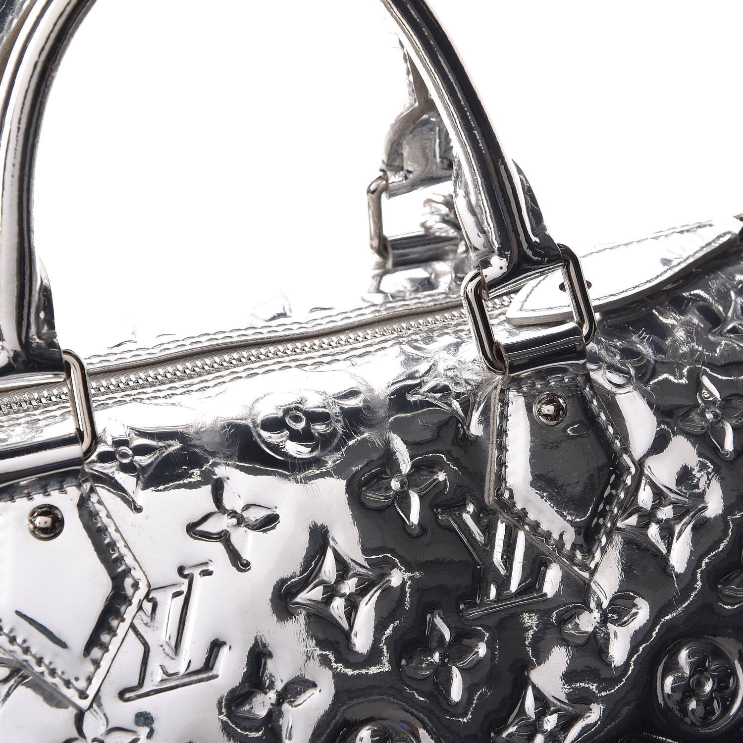 Louis Vuitton Monogram Miroir Speedy 35 Silver 17 of 20