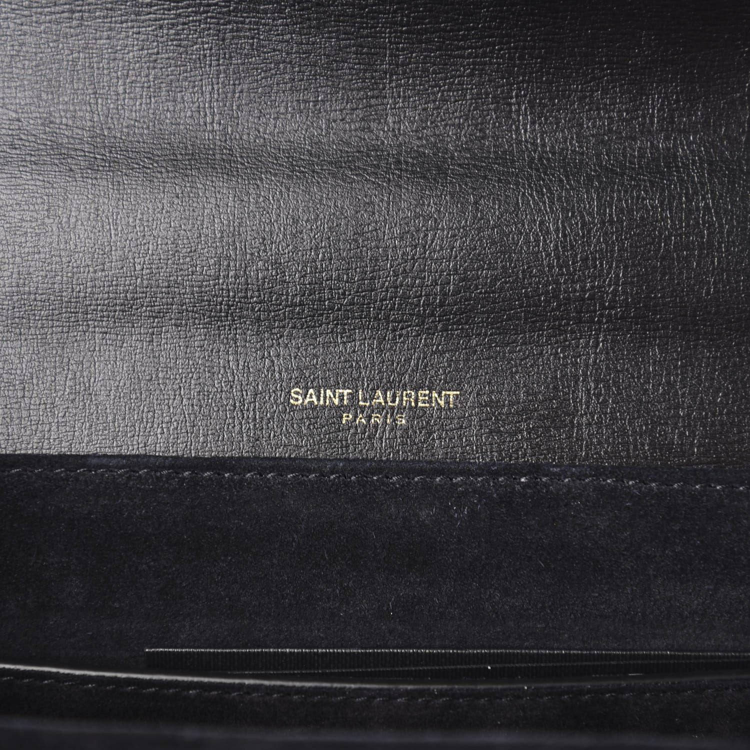 Saint Laurent Smooth Calfskin Suede Medium Bellechasse Black 6 of 10
