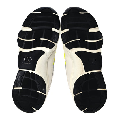 Christian Dior Technical Mesh Calfskin Mens B22 Sneakers 43 White Yellow 5 of 7