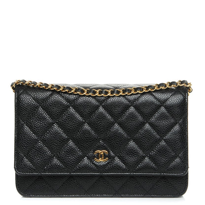 Chanel Caviar Quilted Wallet On Chain WOC Black 1 of 9