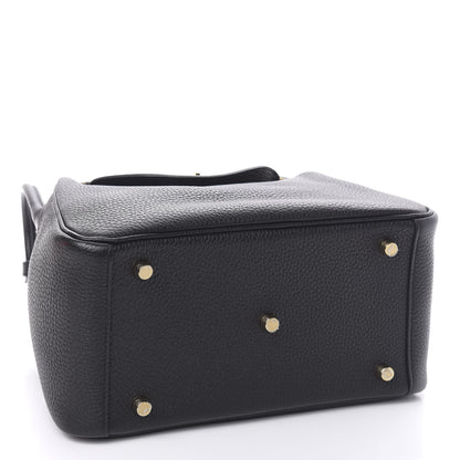 Hermes Taurillon Clemence Lindy 26 Black 4 of 11