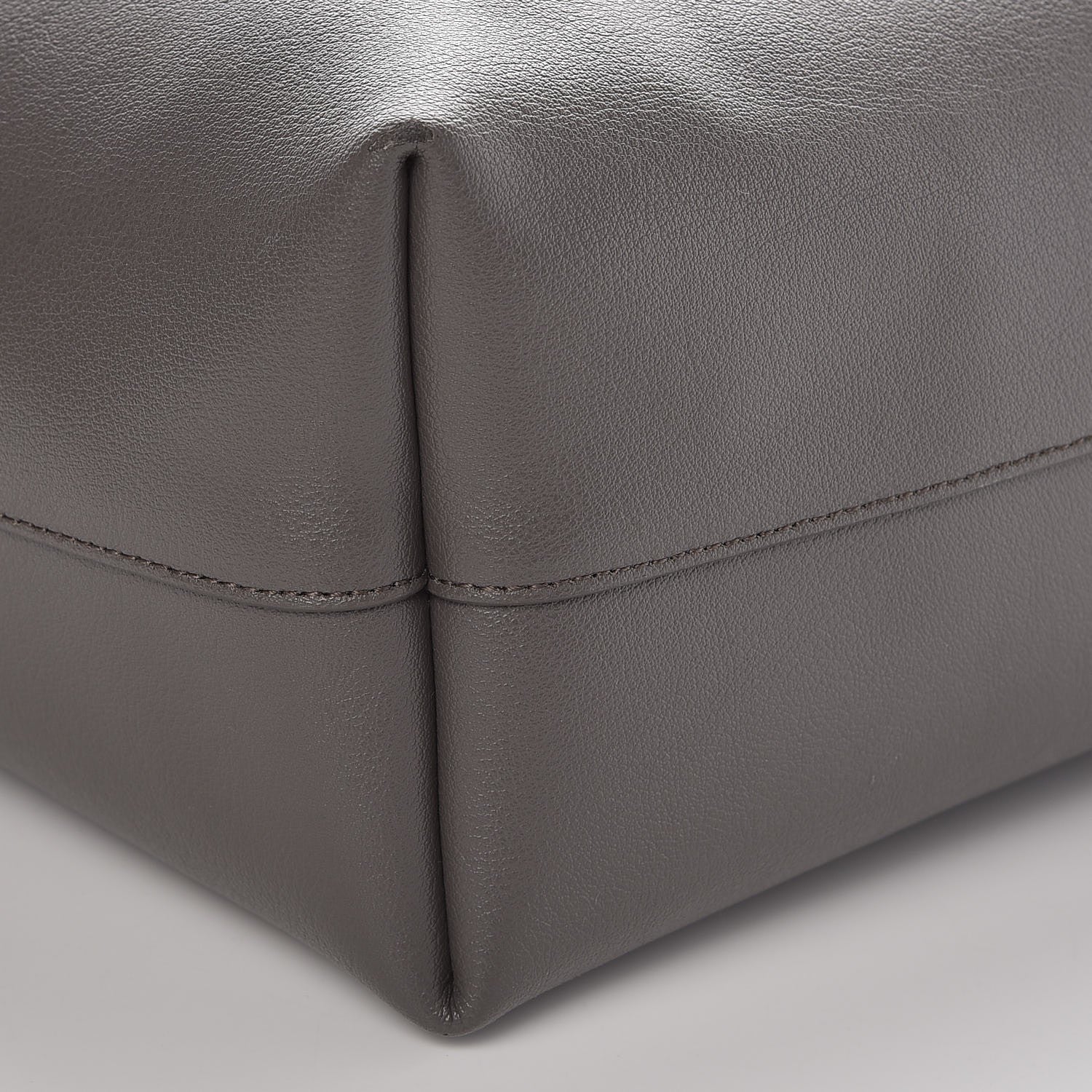 Saint Laurent Calfskin Large Shopping Tote Dark Grey 11 of 12