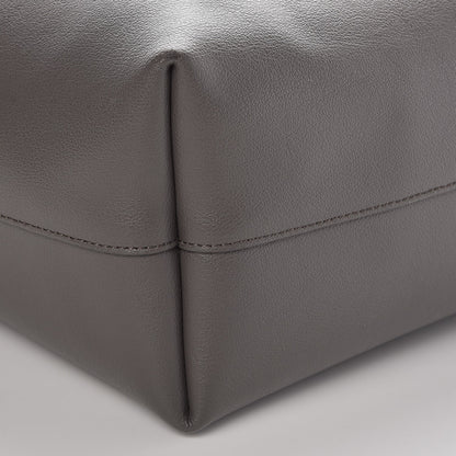 Saint Laurent Calfskin Large Shopping Tote Dark Grey 11 of 12