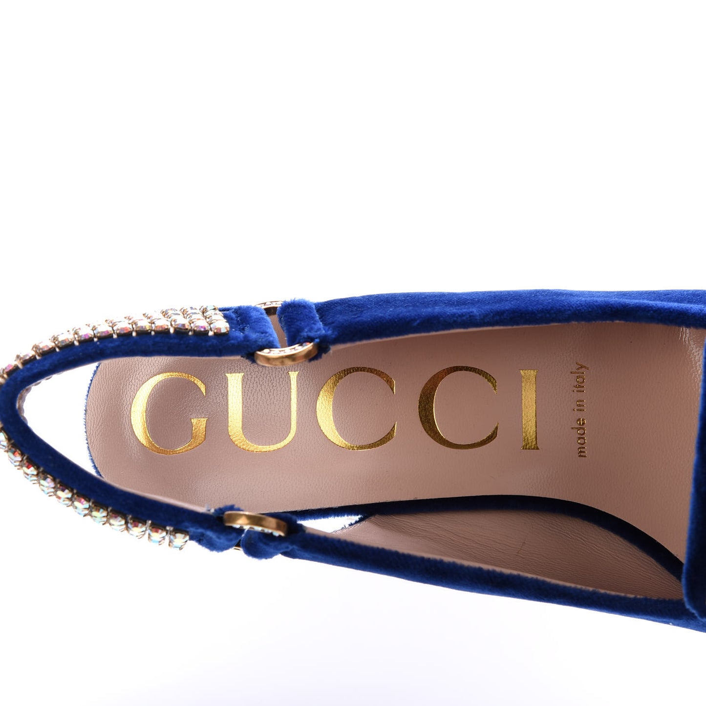 Velvet Crystal Square G Madelyn Slingbacks 37.5 Cobalt Blue