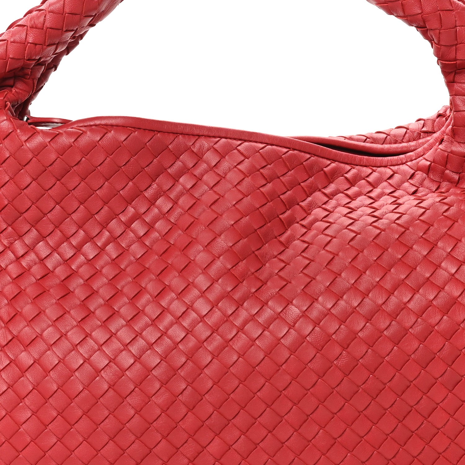 Bottega Veneta Nappa Intrecciato Large Veneta Hobo Red 8 of 10