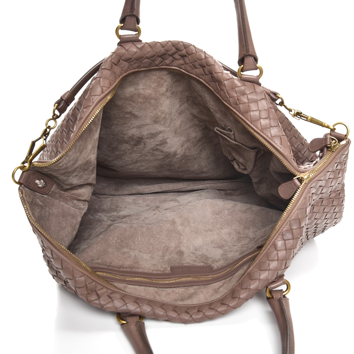 Bottega Veneta Nappa Intrecciato Maxi Convertible Tote Elephant 6 of 10
