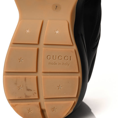 Gucci Calfskin Gucci Band Printed Mens Rhyton Sneakers 7 Apollo Black 7 of 9