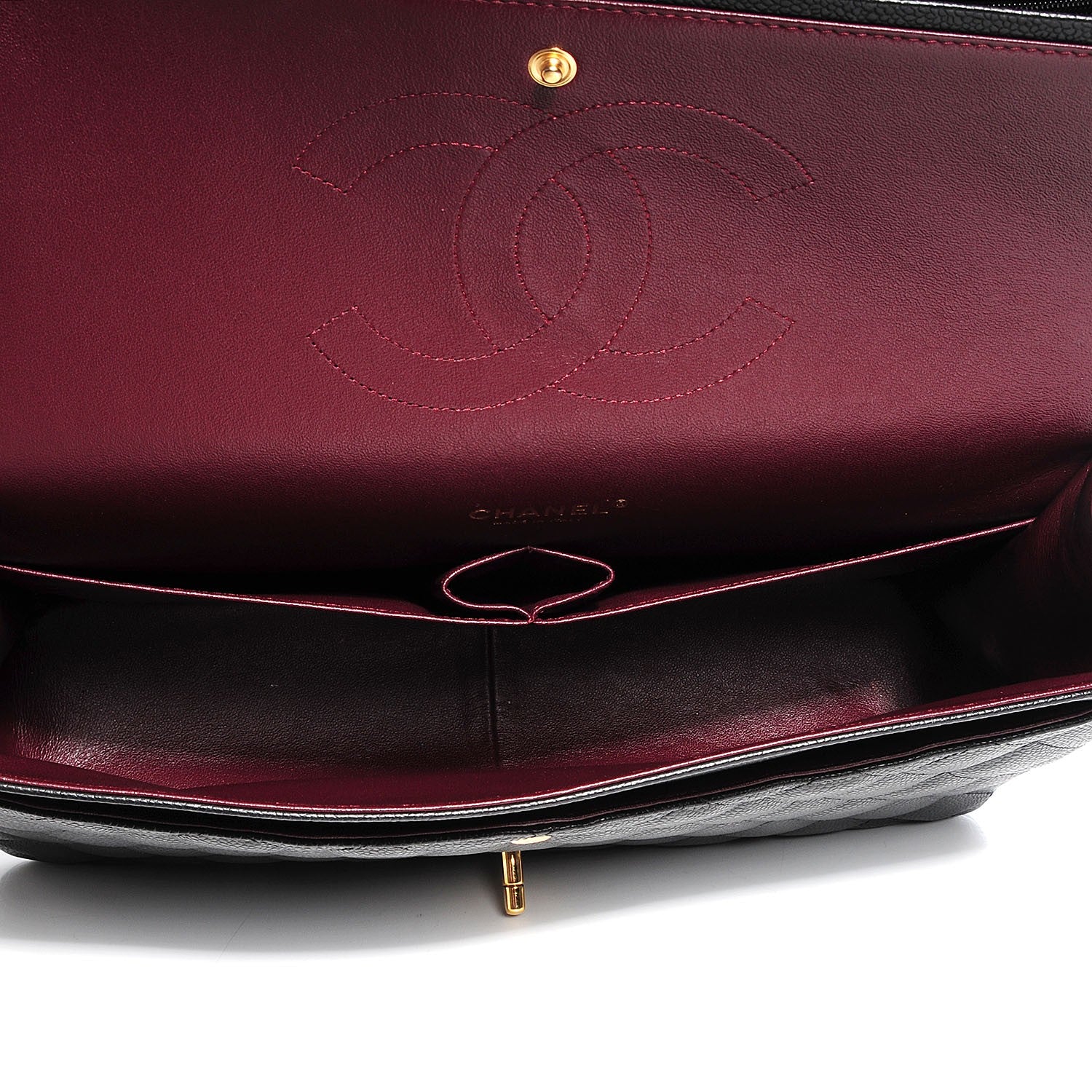Chanel Caviar Quilted Maxi Double Flap Black 8 of 9