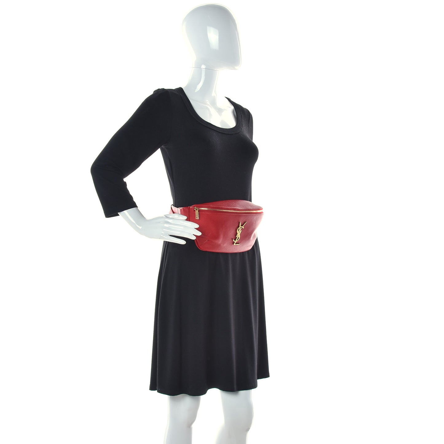 Grain De Poudre Monogram Belt Bag Rouge Eros