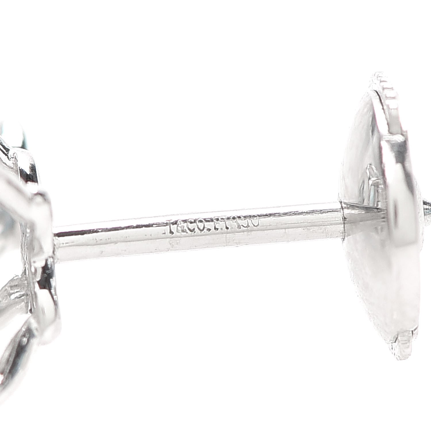 Tiffany Platinum Diamond Aquamarine Victoria Earrings 4 of 4