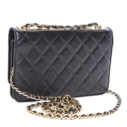 Chanel Lambskin Quilted Trendy CC Wallet On Chain WOC Black 3 of 13