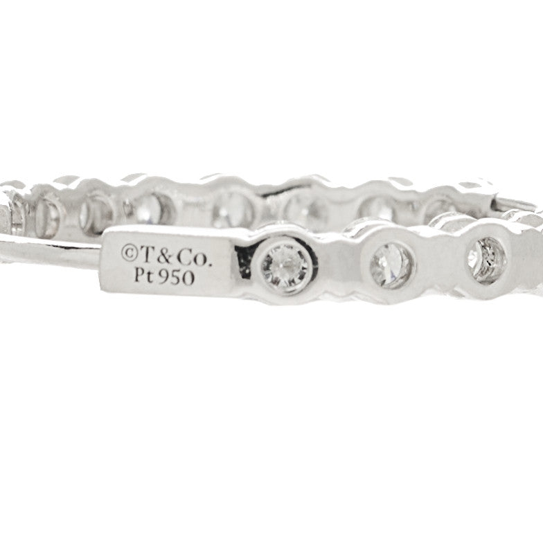 Platinum Diamond 2.39ctw Inside-Out Hoop Earrings