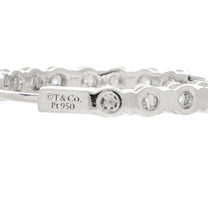Tiffany Platinum Diamond 2.39ctw Inside-Out Hoop Earrings 5 of 6