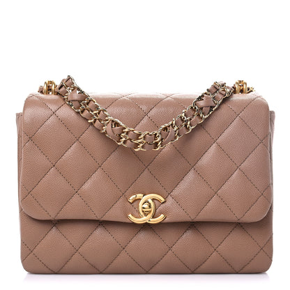 Chanel Caviar Quilted Coco First Flap Beige 1 of 11