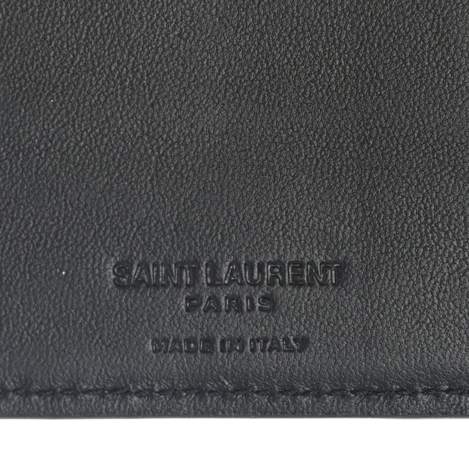 Saint Laurent Crocodile Embossed Passport Holder Black 6 of 8