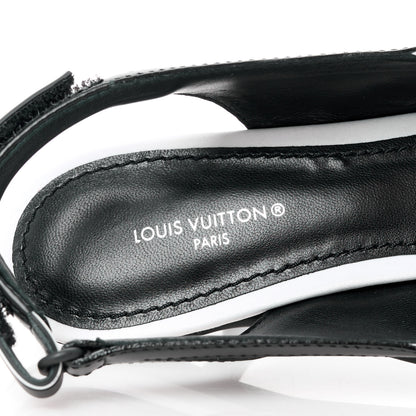 Louis Vuitton Calfskin Archlight Slingback Pumps 37 Black White 7 of 10