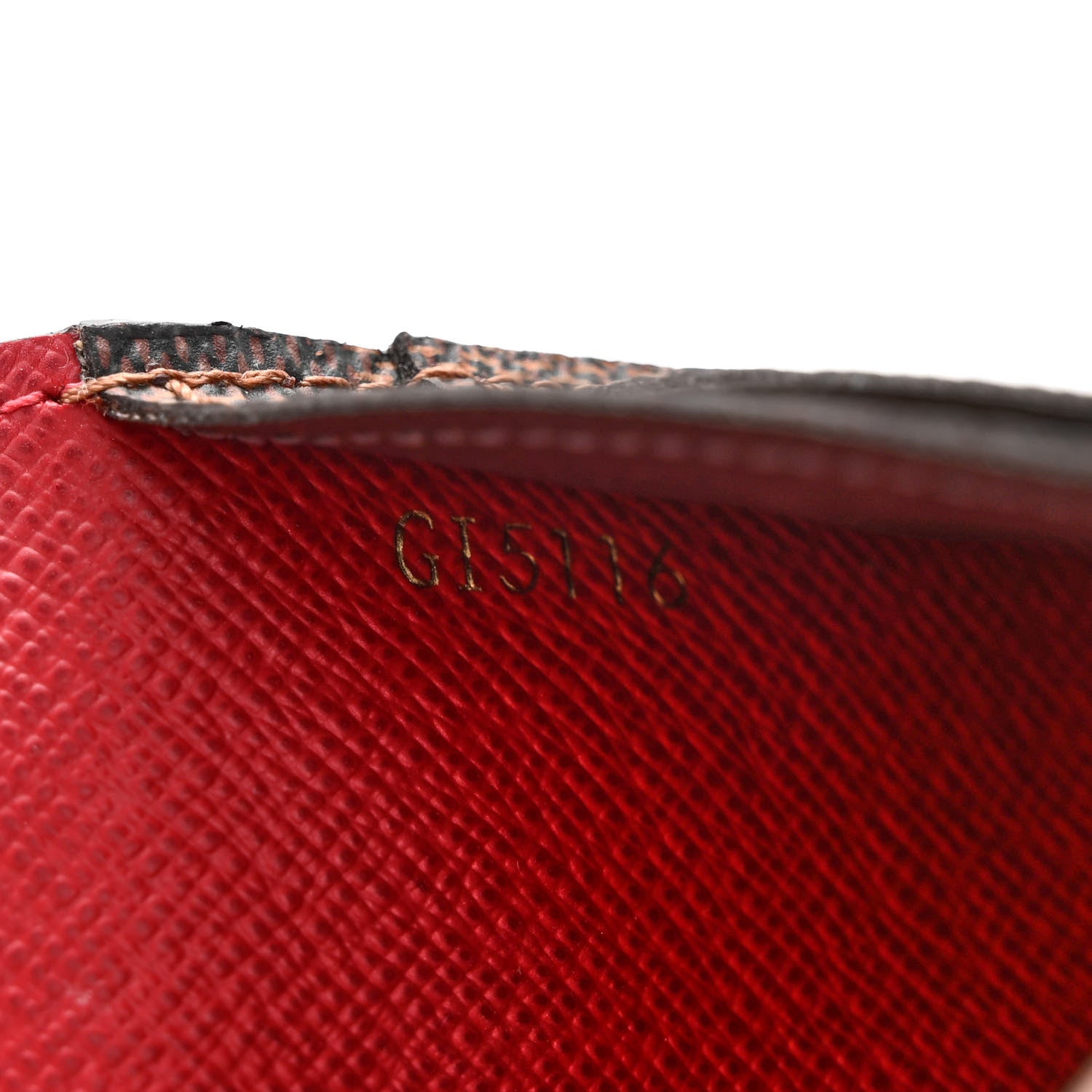 Louis Vuitton Damier Ebene Josephine Wallet Red 8 of 11