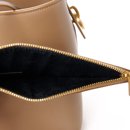 Saint Laurent Shiny Calfskin Le 37 Bucket Bag Dark Cork 9 of 14