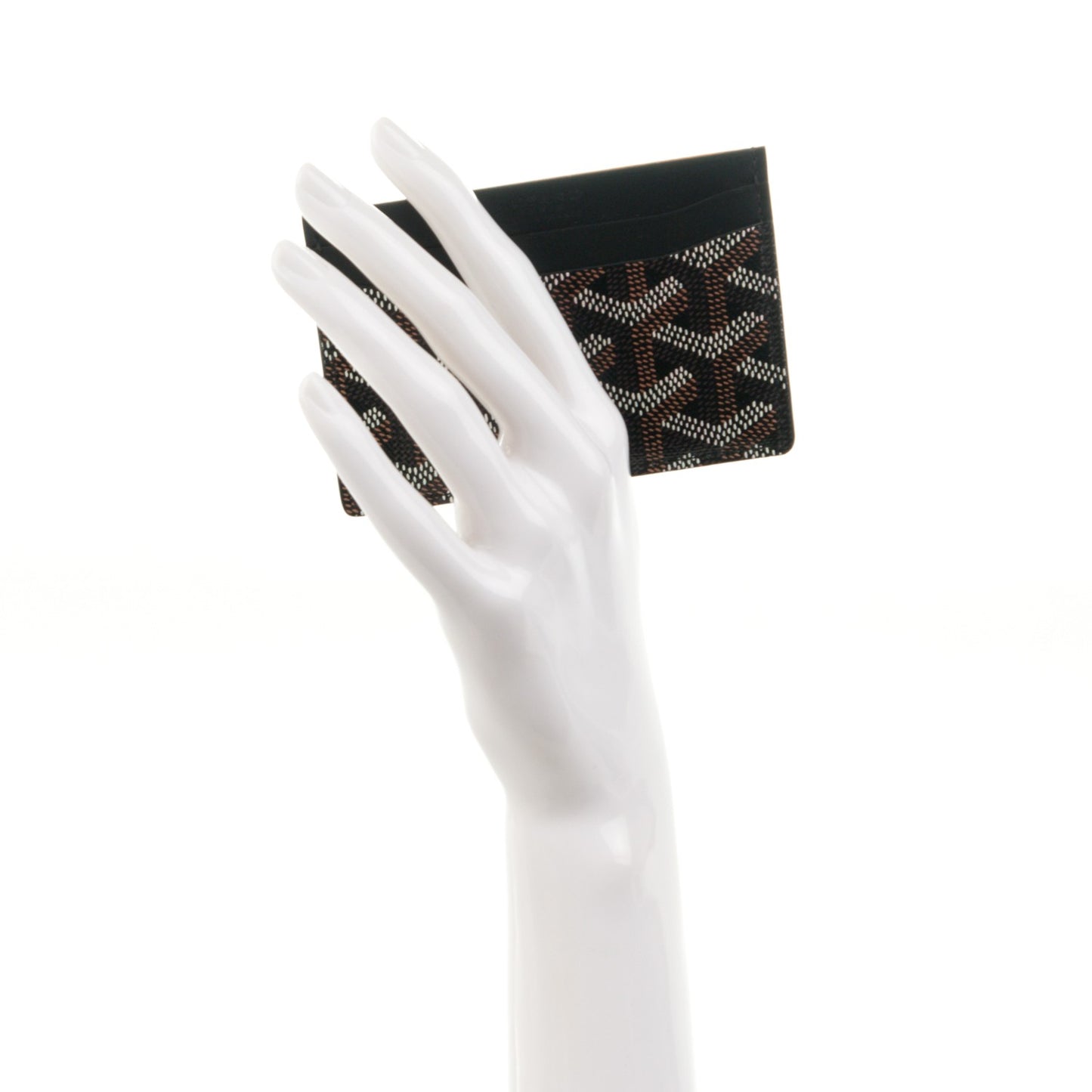 Goyardine Saint Sulpice Card Holder Black