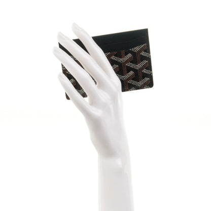 Goyard Goyardine Saint Sulpice Card Holder Black 2 of 7
