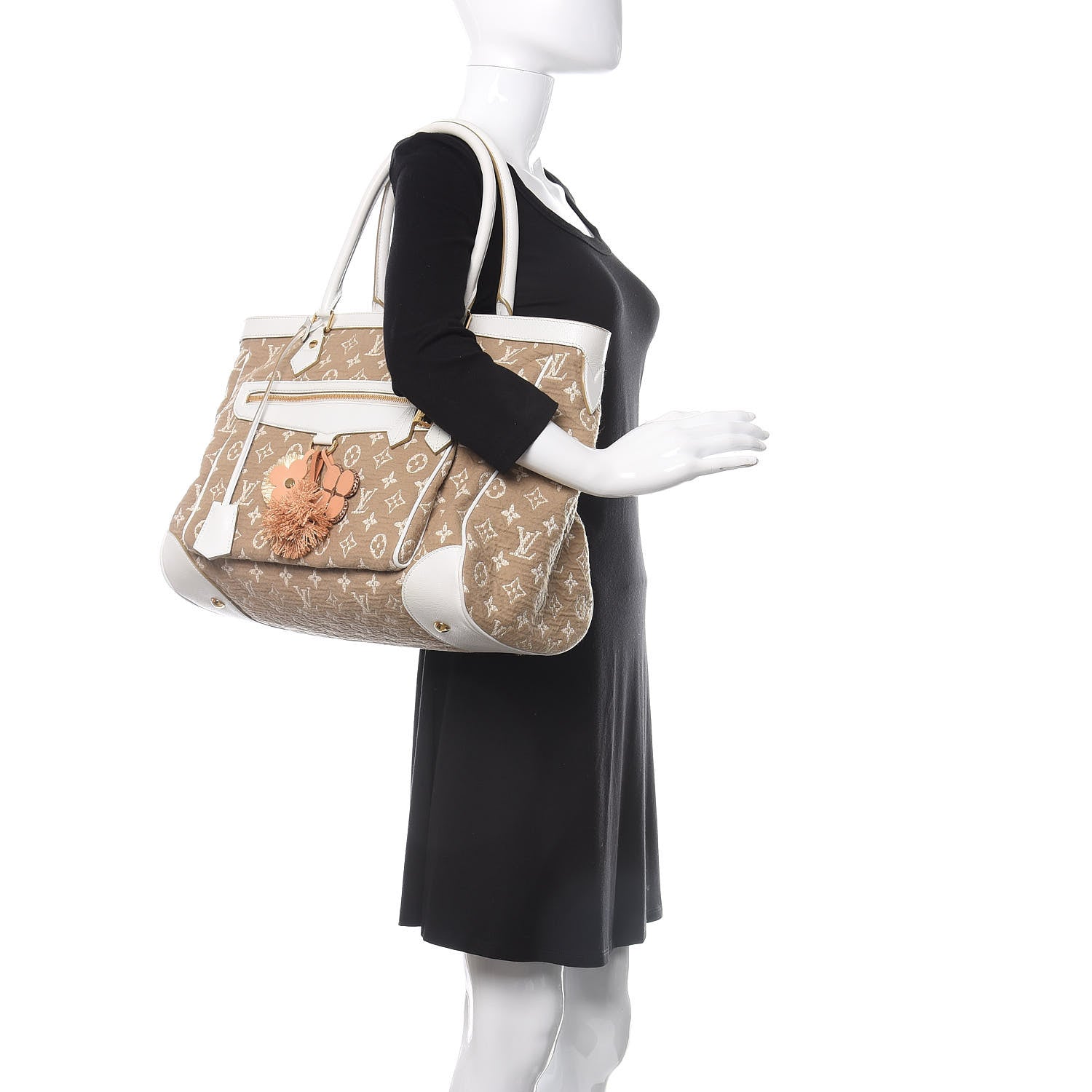 Louis Vuitton Monogram Sabbia Cabas GM White 2 of 11