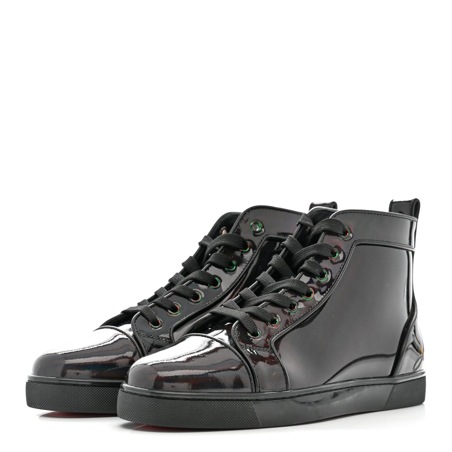 Patent Psychic Mens Louis Orlato Flat Sneakers 39 Black