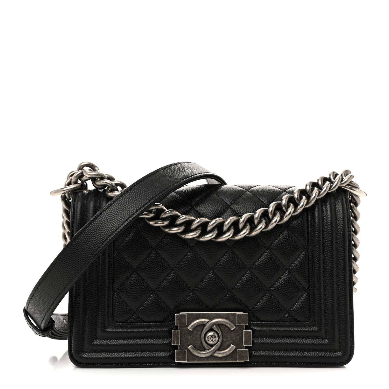 Chanel Caviar Quilted Small Boy Flap Black 1 of 15