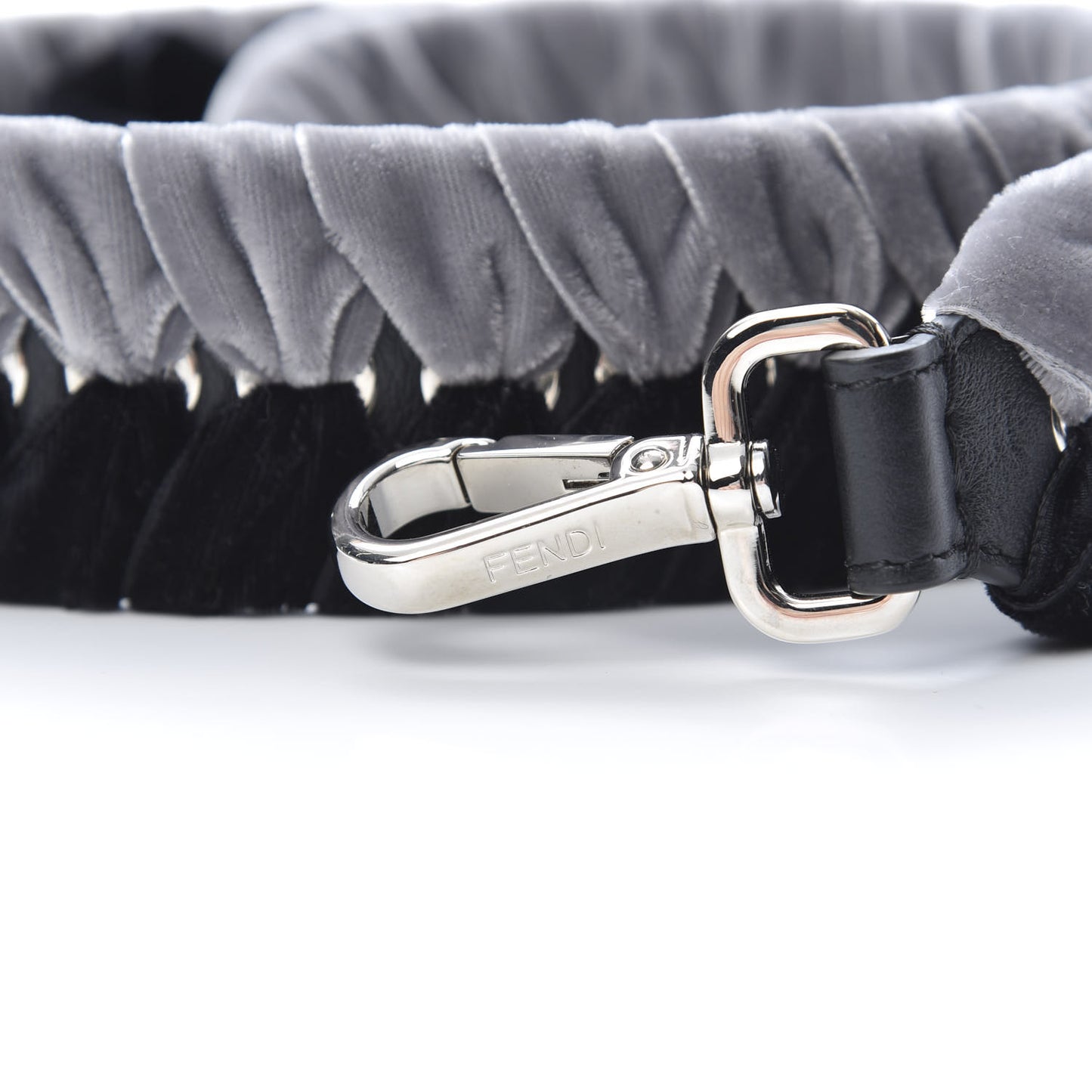 Velvet Lace Up Strap You Grey Black